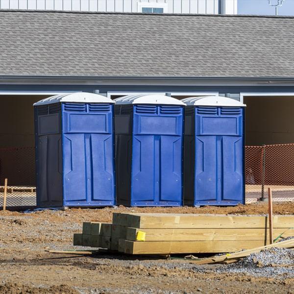 Heavy-duty construction site porta potty in Greenfield, Indiana