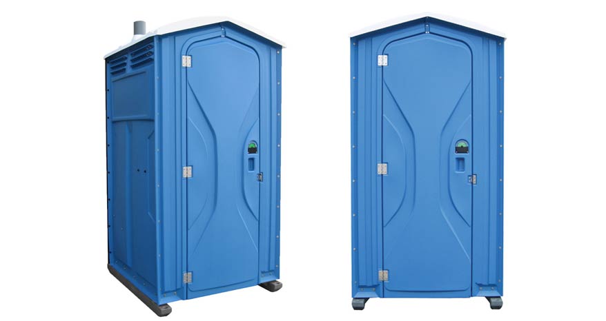 Long-term porta potty units on site in Greenfield, Indiana